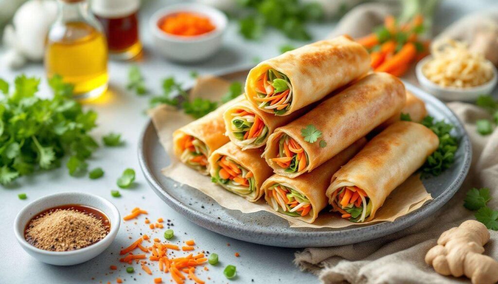 Involtini primavera croccanti e leggeri: il piatto perfetto per un aperitivo sfizioso in friggitrice ad aria