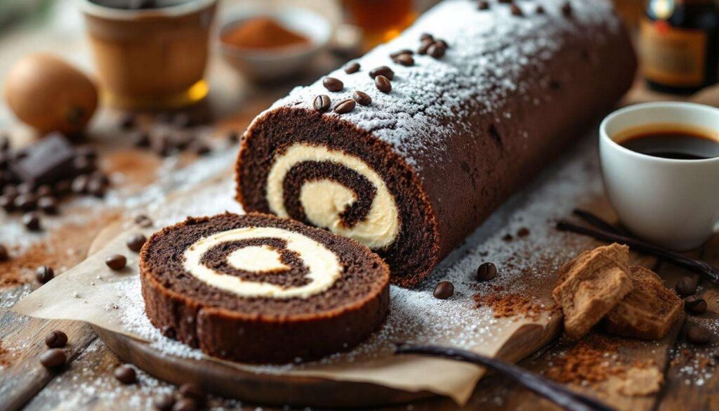 ROTOLO AL CIOCCOLATO E CAFFÈ facile da arrotolare