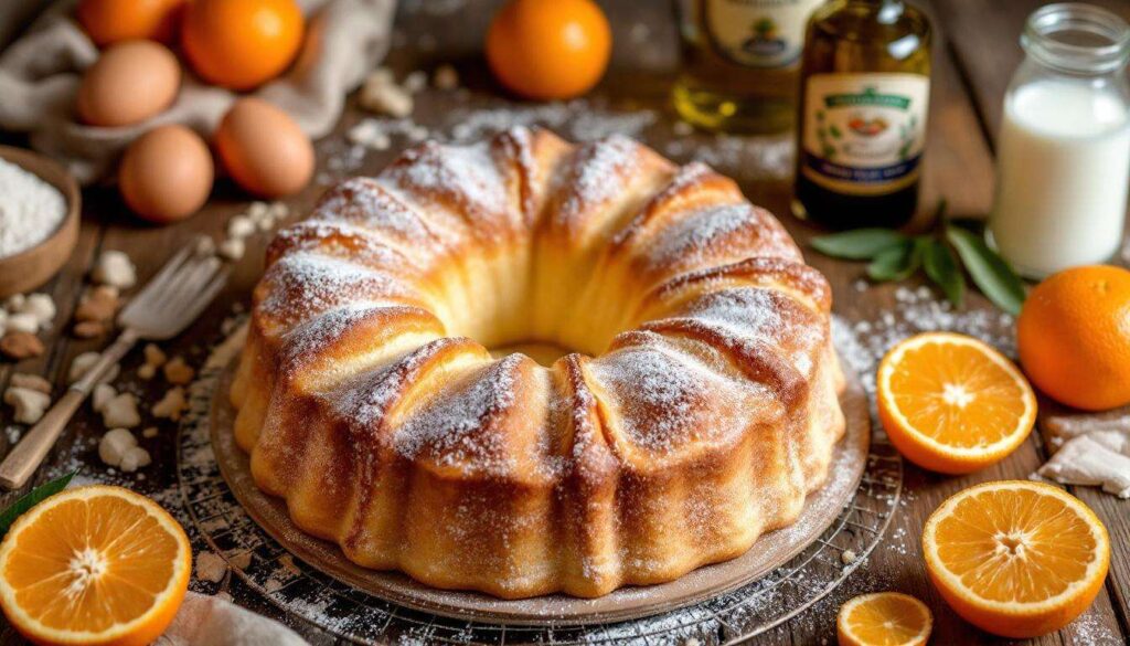 Ciambella all’Arancia Soffice come una Nuvola “Senza Burro