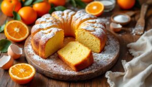 Torta PAN D'ARANCIA siciliana con arance frullate dolce semplice
